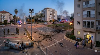 Иранска ракета с касетъчна бойна глава удари Тел Авив