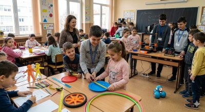 Ученици в Хасково &bdquo;откриха&ldquo; числото &bdquo;Пи&ldquo; сами: Експерименти, роботи и 3D принтер превърнаха математиката в приключение