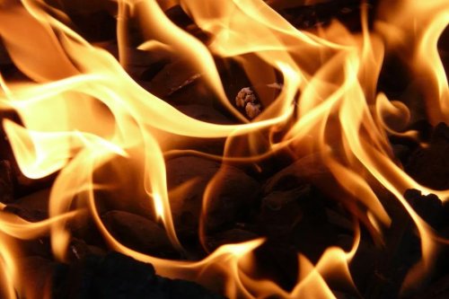 Пожар избухна край Рогозиново: горят складирани дърва, огънят тръгна към сухи треви и гора